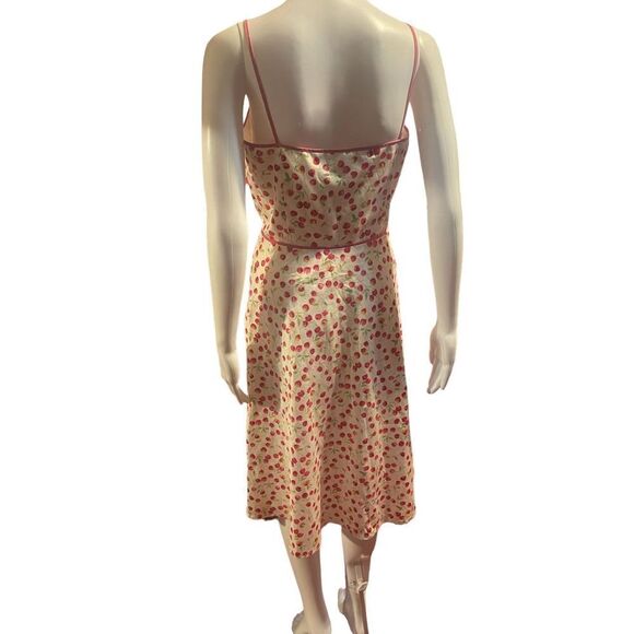 Womens Beautiful CHERRY DRESS SZ 4 Pink SZ Small S - Picture 8 of 8
